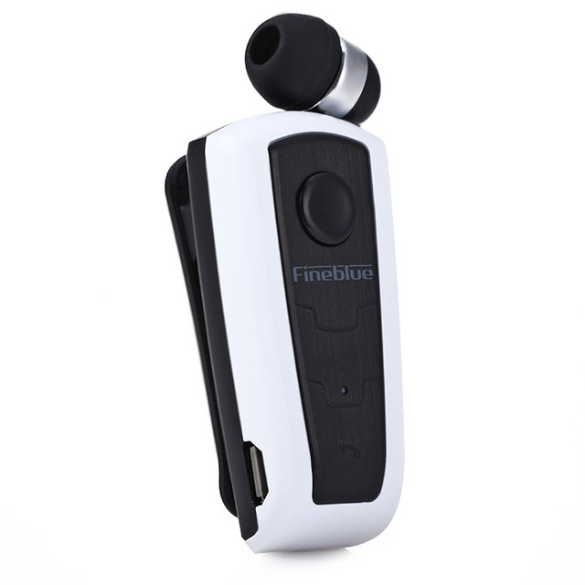F910 Wireless Bluetooth V4.0 In-Ear Headset Wear Clip Earphone Silver