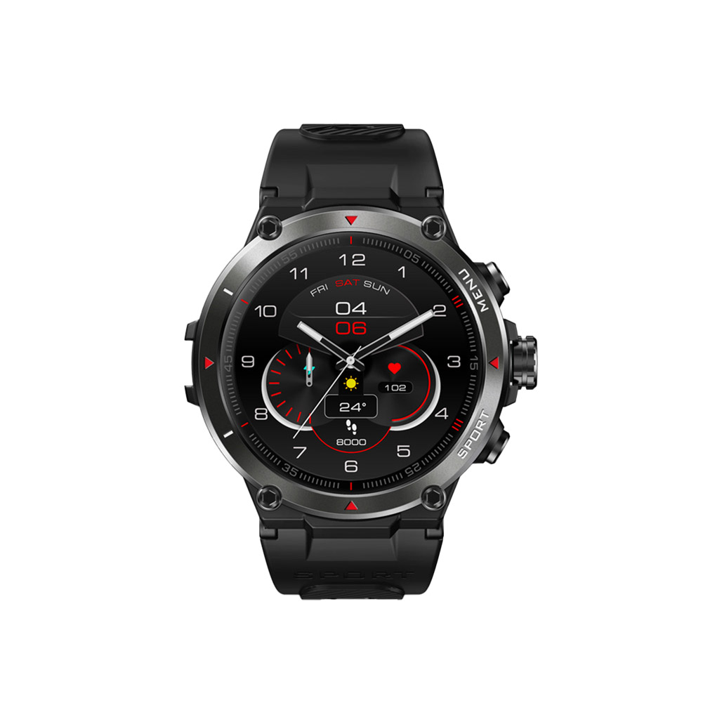 ZEBLAZE Stratos2 Gps Smart Watch 5 Atm HD Amoled Display Health Monitor