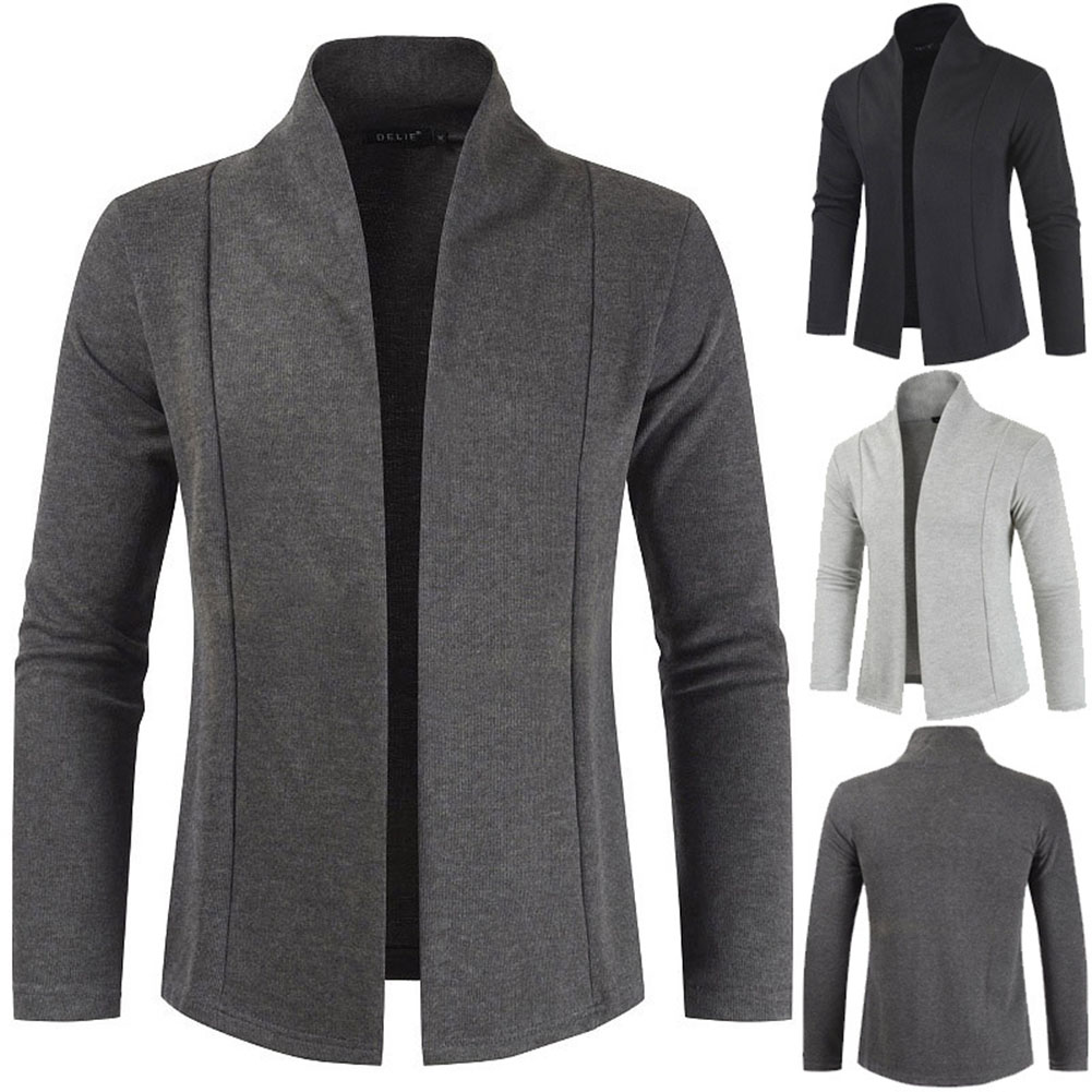 mens long sweater jacket