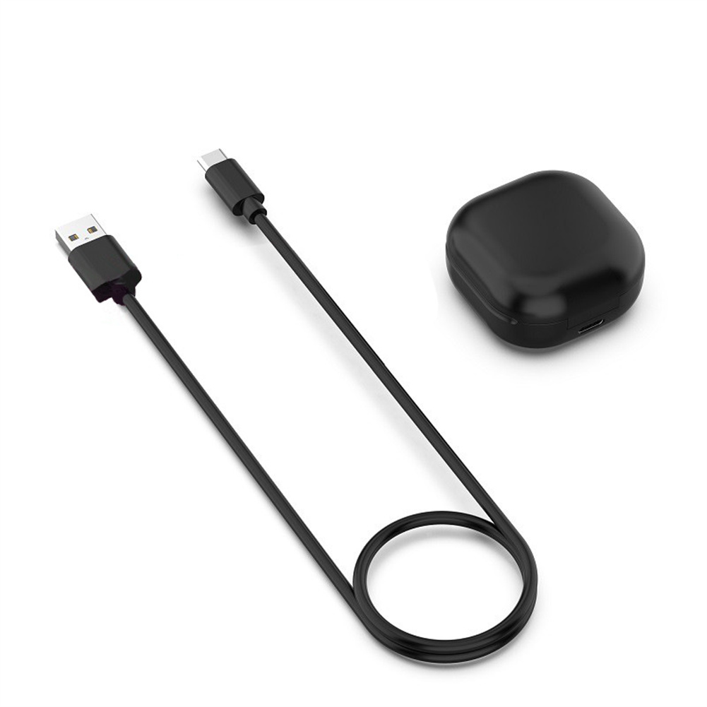 Irresistible Deals SM-R180 Charger Headset Charging Box With Led Light Compatible For Galaxy Buds Live Bluetooth Earphones black