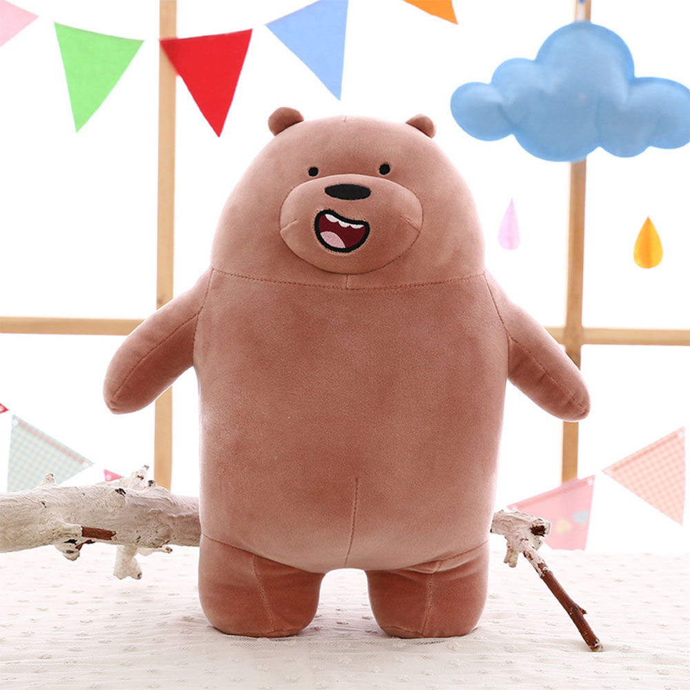 Plush Cartoon Bear/Panda Stuffed Toy Throw Pillow Gift Decoration Brown bear