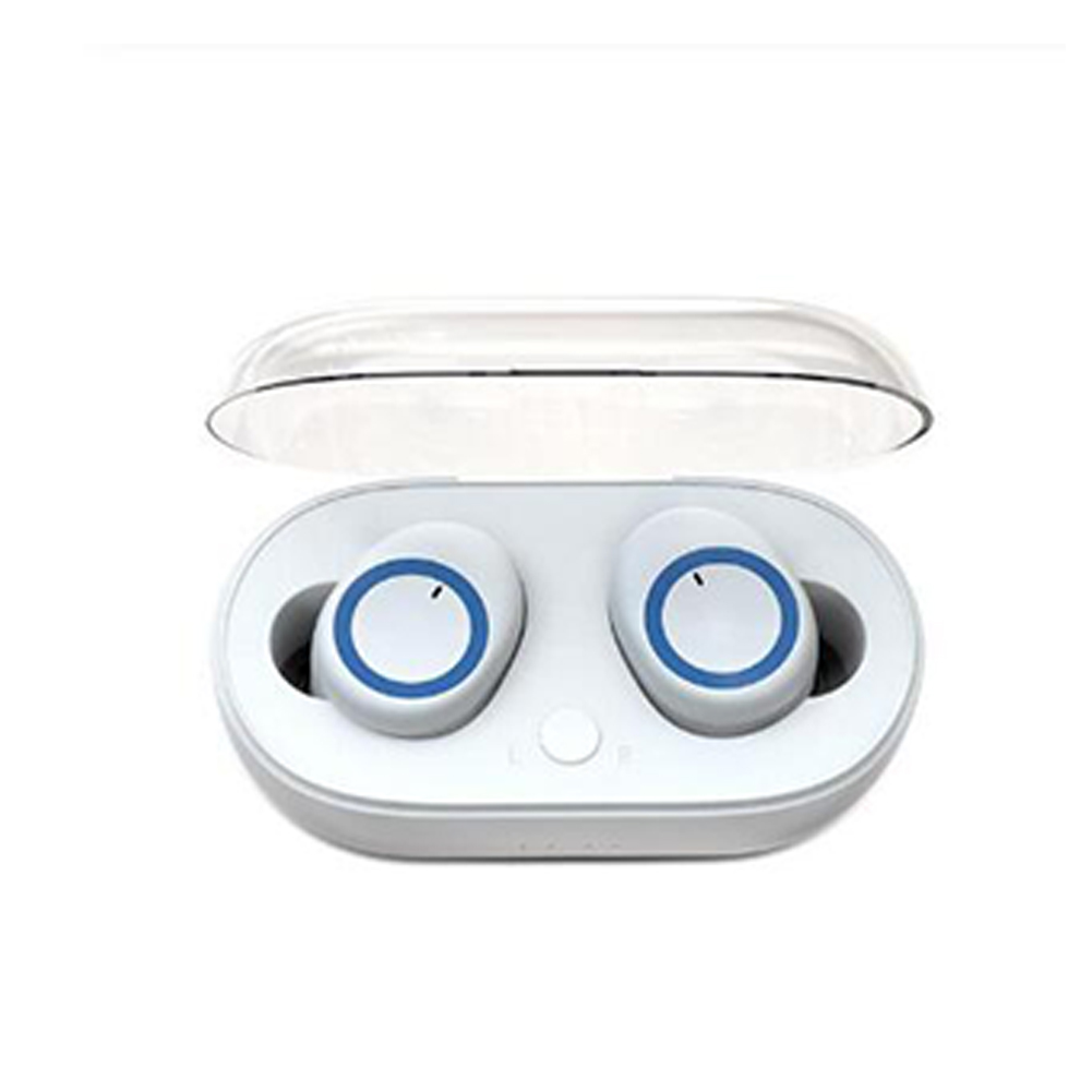 I30 TWS Bluetooth Earphone 5.0 Binaural Stereo In-ear Wireless Headset White and blue
