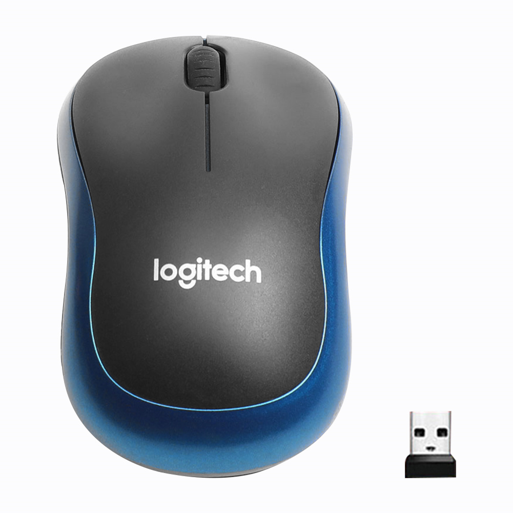 M185 Wireless Mouse 2.4Ghz USB 1000dpi Silent Usb Receiver Optical Navigation Mouse blue