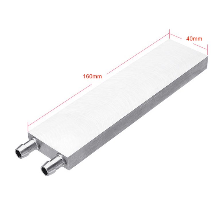 Aluminum Liquid-Water Cooling Block for Computer CPU Radiator for PC And Laptop CPU Heat Sink System 40*160