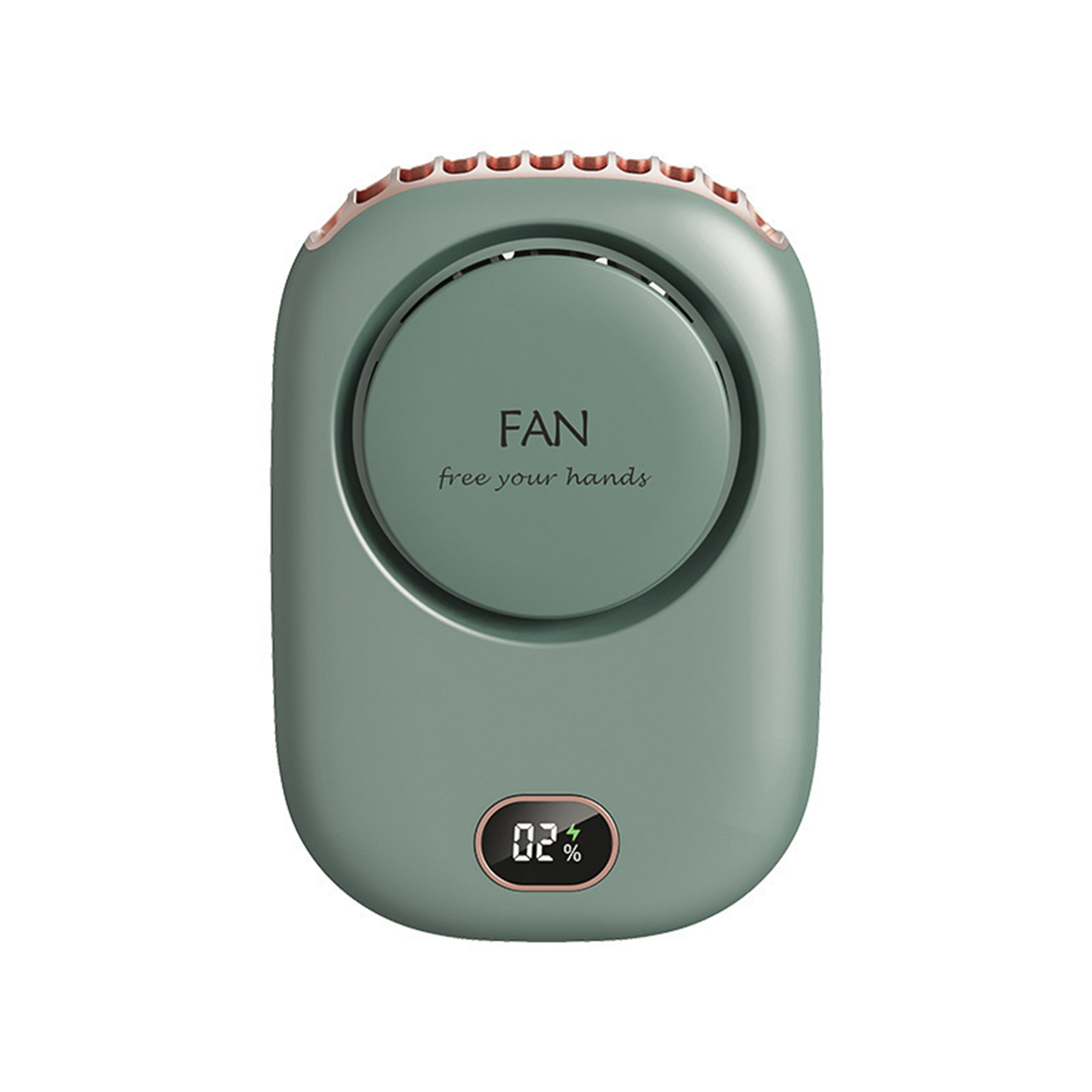 Portable Hanging Neck Fan Digital Display Bladeless Electric Fan For Work Travel Sports Cooking