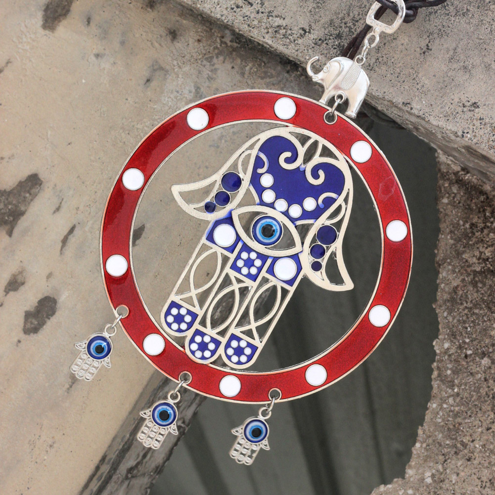 Turkish Blue/Red Eye Hanging Pendant Lucky Charm Wall Blessing Protection Art Home Decor red