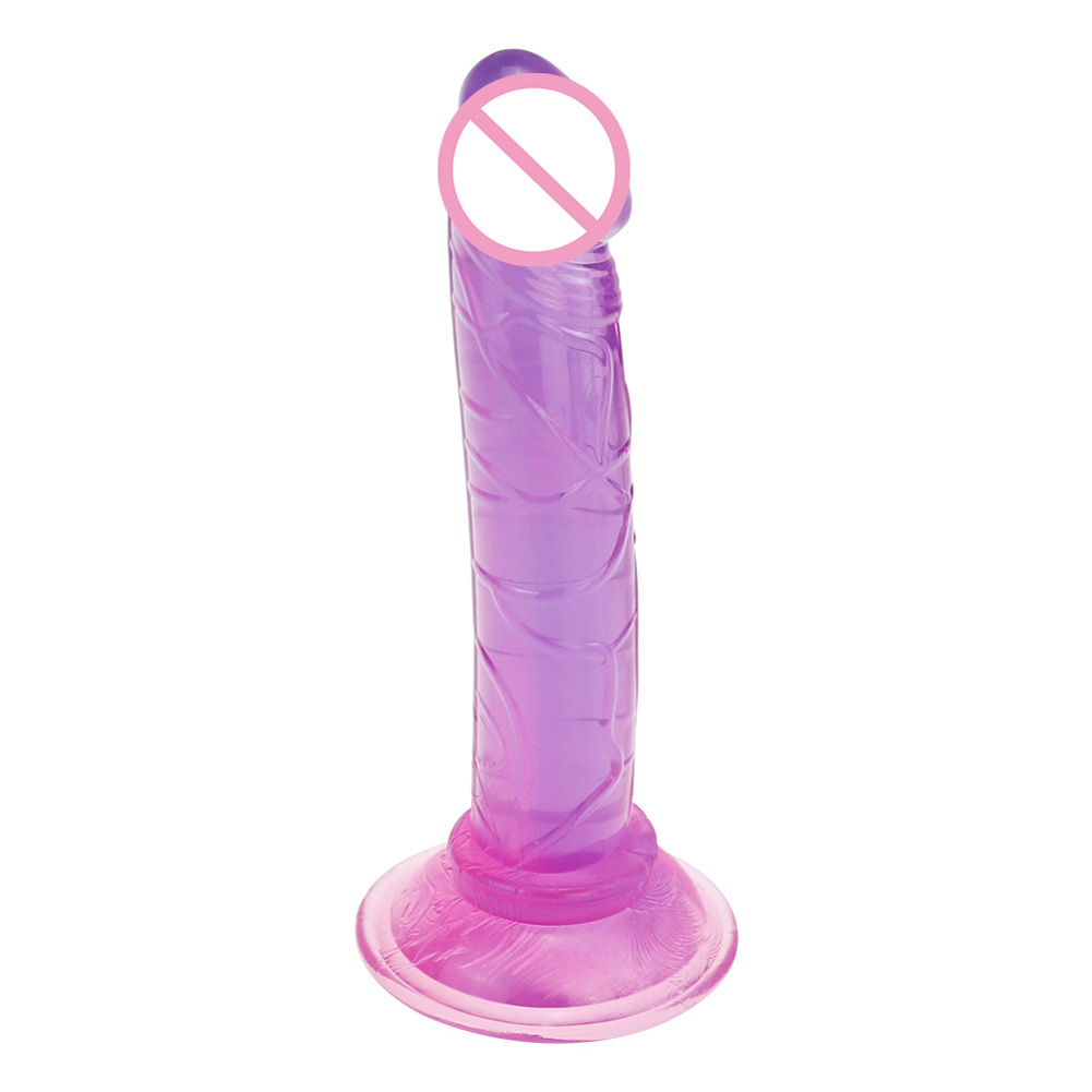 Wholesale Mock Big Penis Sex Dildo Adult Toy Non-Vibrator Anal Butt Woman Sex Game for Porn Store Purple From China pic