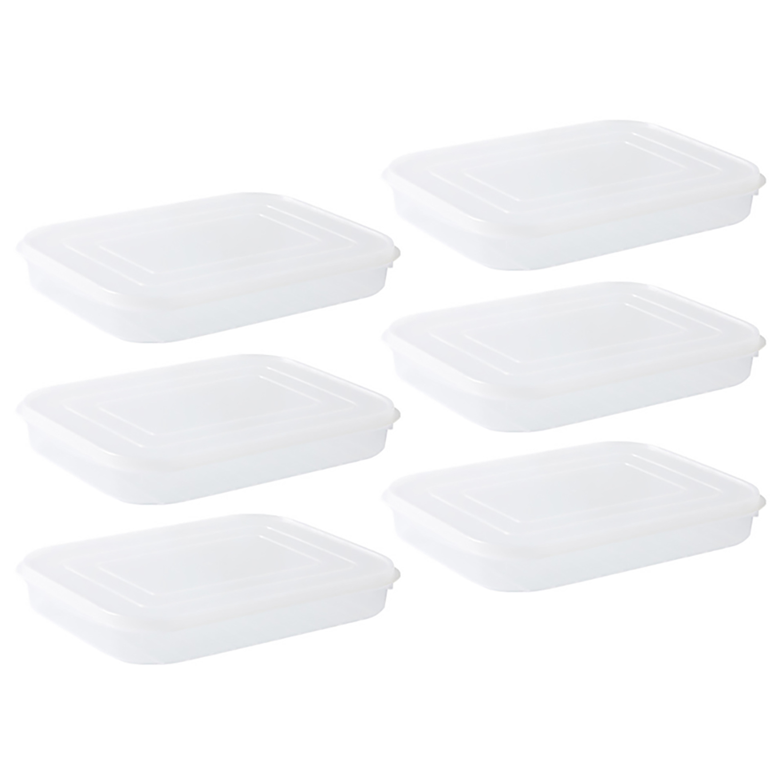 Bacon Keeper For Refrigerator Deli Meat Food Storage Containers With Airtight Lid Cold Cuts Cheese Saver Christmas Cookie Holder For Fridge Dishwasher Safe Transparent color (6 pieces)