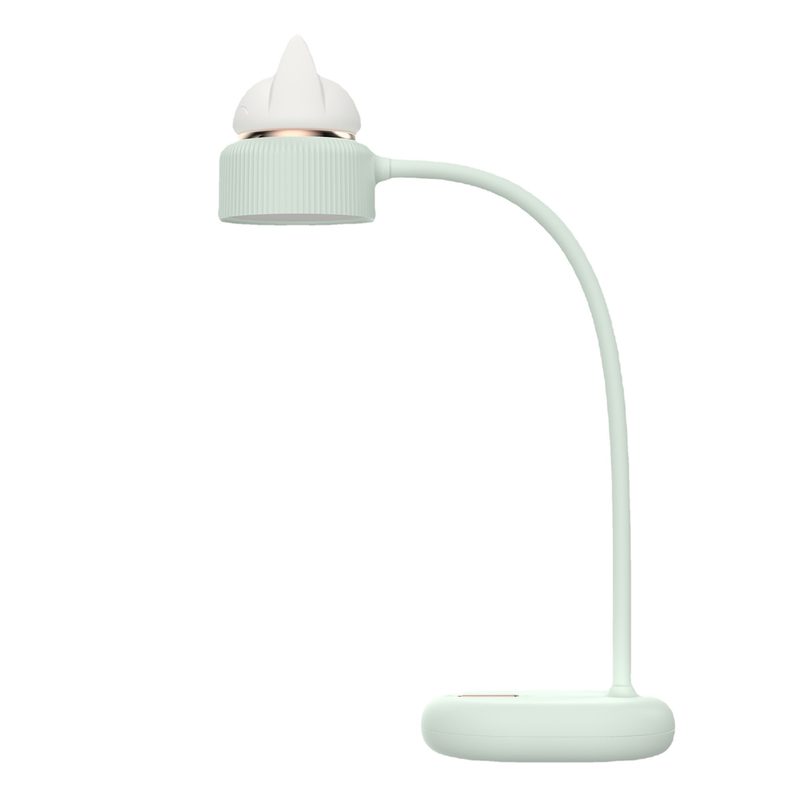 Cordless Table Lamp Night Table Lamp With USB Charging Interface Metal Hose Built-in Rechargeable Battery Button Switch Desk Lamp For Bedroom Living Room Mint Green
