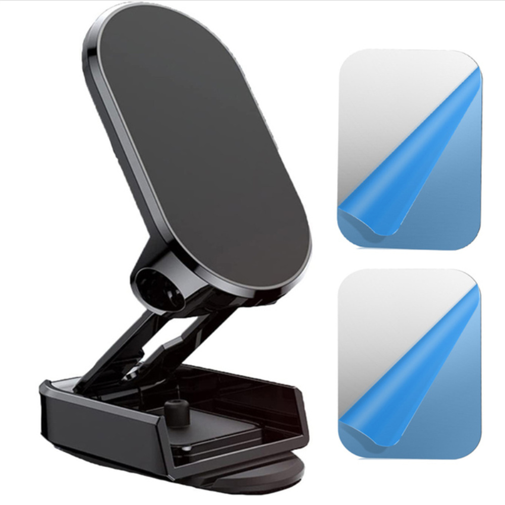 Car Phone Holder 720 Degree Rotation Magnetic Foldable Air Vent Mount Gps Support Compatible For Iphone 14 black