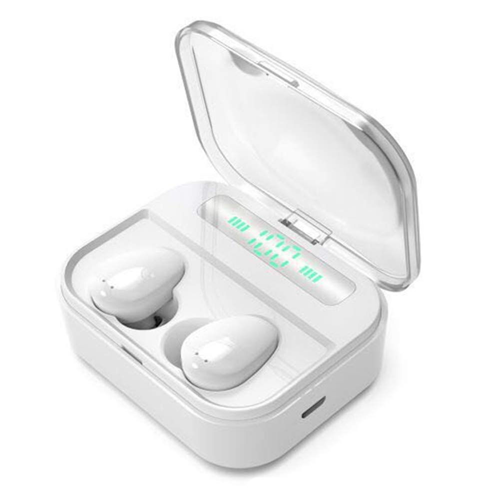 X7 Wireless Earbuds Bluetooth 5.0 Earbuds TWS Fingerprint Touch Bluetooth Earphone Mini IPX7 Waterproof Headphones  white