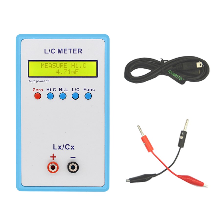 JUNTEK LC-200A Digital LCD Capacitance Inductance Meter LC Meter 1pF-100mF 1uH-100H LC-200A (1)
