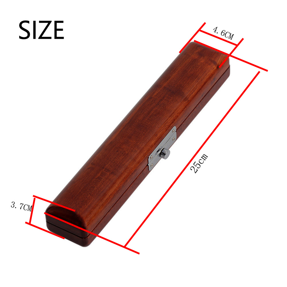 Black Walnut Wood Flute Head Box Musical Instrument Accessories 25*4.6*3.7CM Red amber_25cm