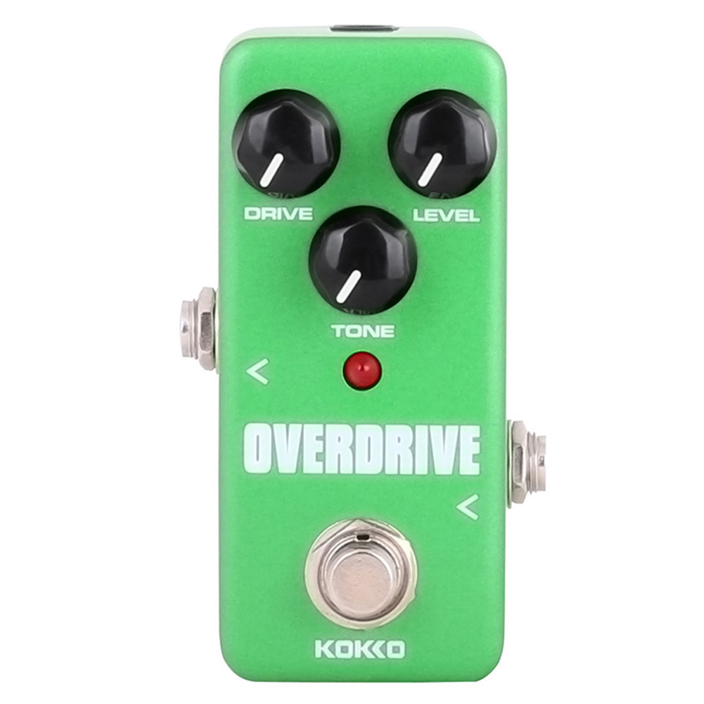 KOKKO FOD3 Mini Overdrive Electric Guitar Effect Pedal Portable True Bypass Aluminium Body Tube Overload Guitar Stompbox FOD-3 green