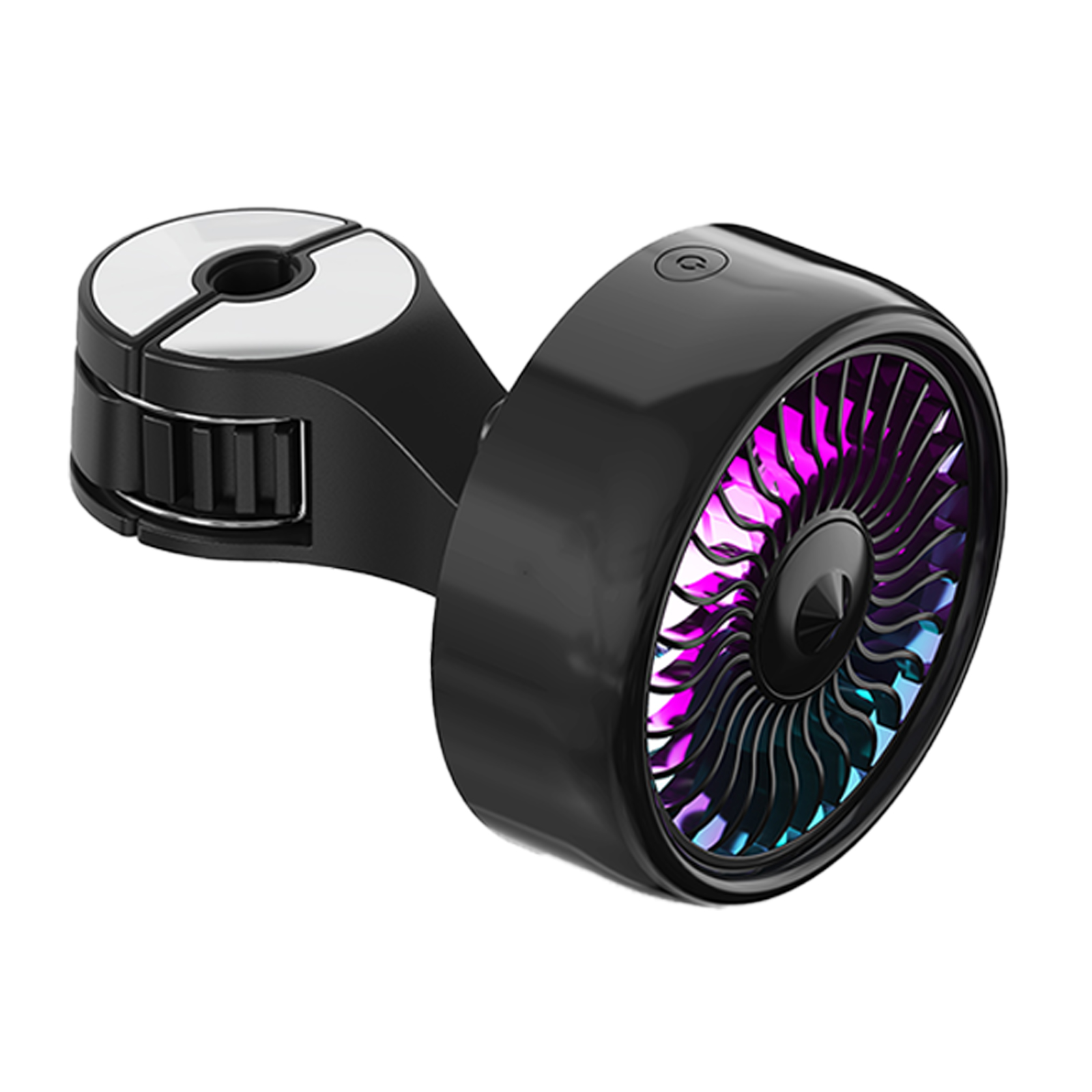 Portable Car Usb Cooling Fan Multi-functional Rear Seat Hook Electric Fan Mini Air Cooler Auto Supplies black