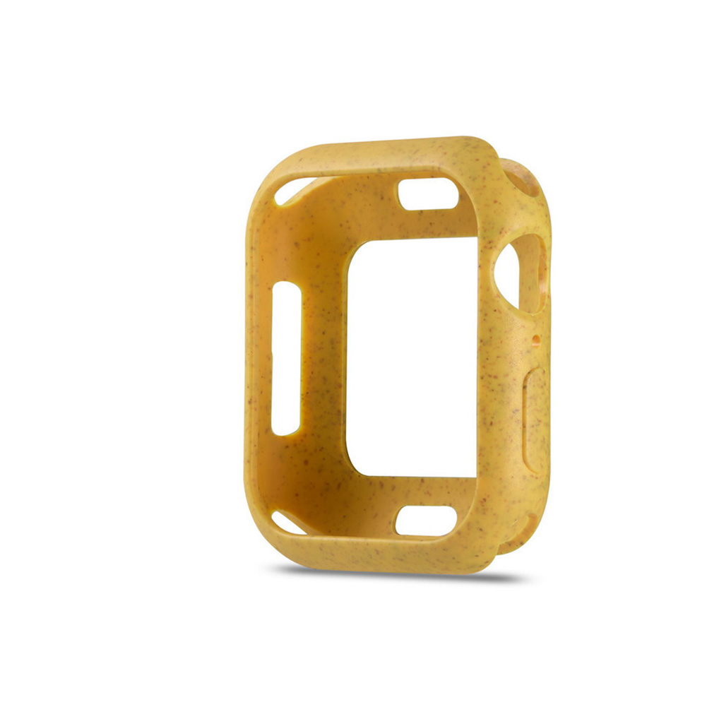 For Apple iWatch 5 Generation Protective Cover Macaron Color Apple Watch 4 Lemon yellow_4 generation/5 generation-40mm