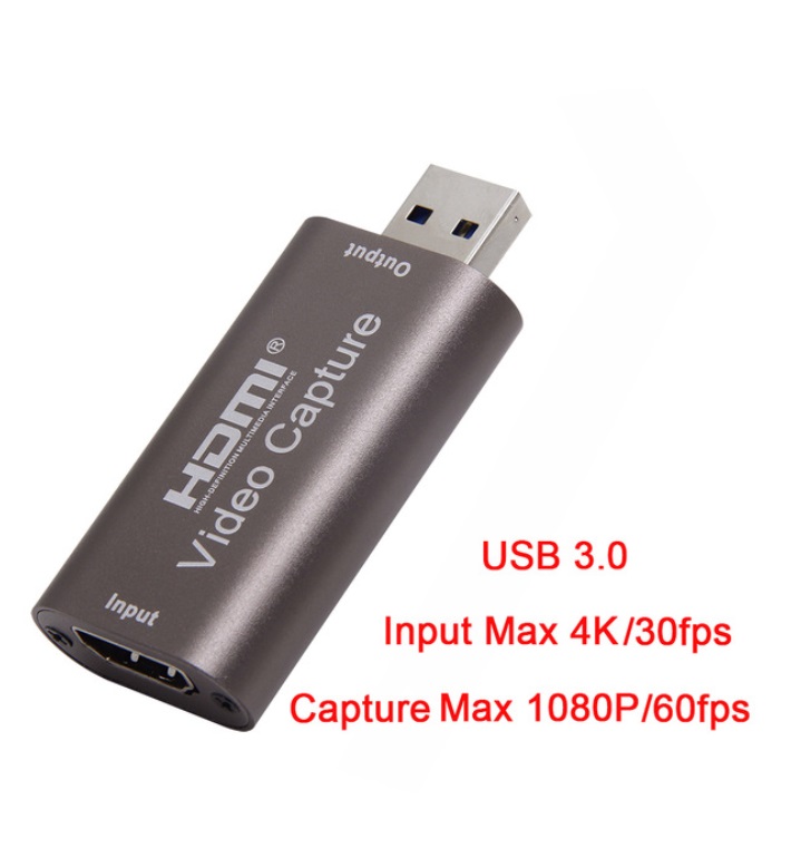 Video  Capture  Card Usb  3.0 4k 60hz Hdmi Streaming Video Recording  Box Brown