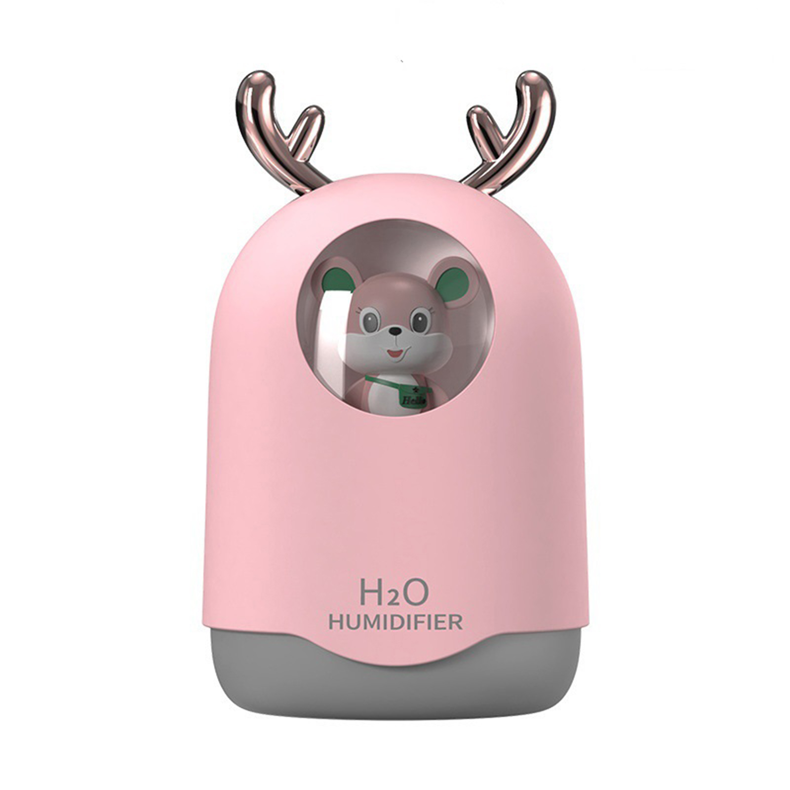 Usb Elk Shape Mini Humidifier Aroma Essential Oil Diffuser Night Light With 300ml Water Tank For Home Office Bedroom
