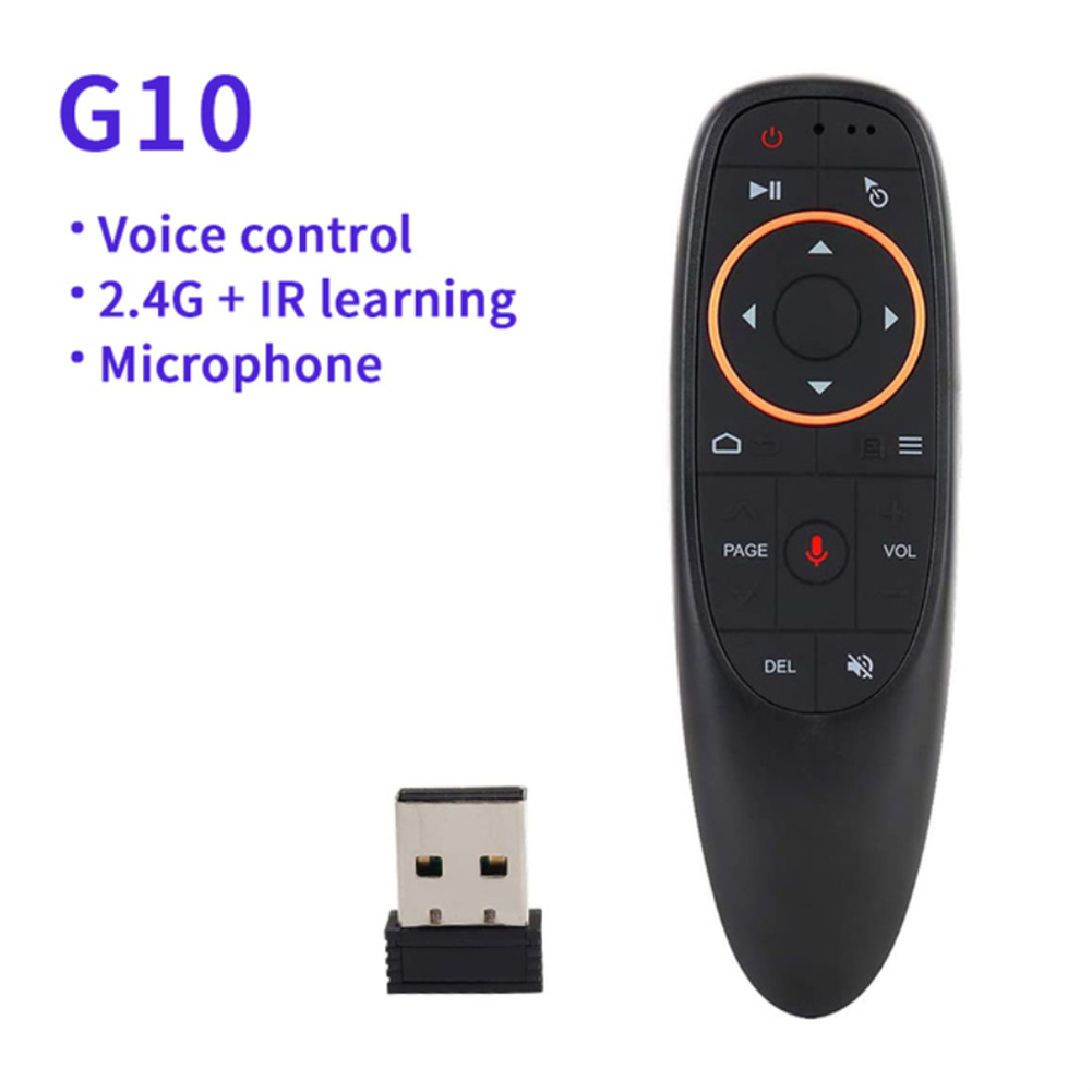 Smart Voice Remote Control Wireless Air Fly Mouse 2.4g G10 G10s Pro Gyroscope Ir Learning Compatible For Android Tv Box G10