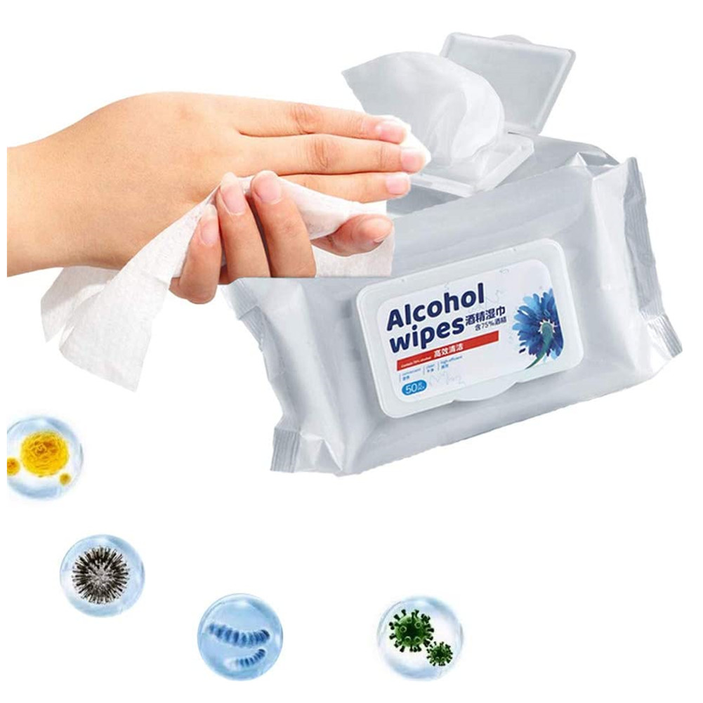 Wholesale Disinfectant Wipes Disposable Wet Wipes for Hands Toys Cleaning Cotton Pads 1 bag From