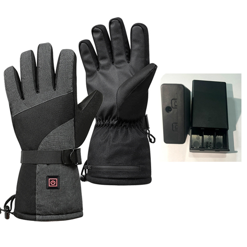 Men Women Heating Gloves Winter Electric Heated Warm Gloves