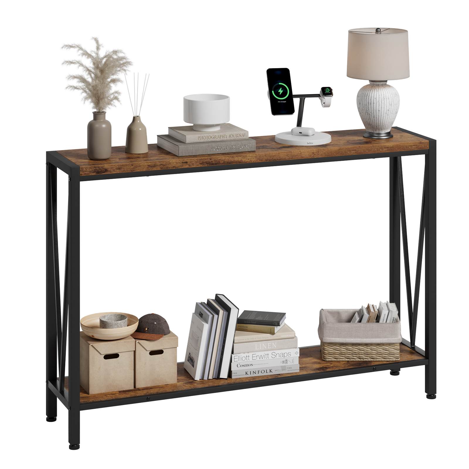 US GARVEE Rustic Console Table, 42.9