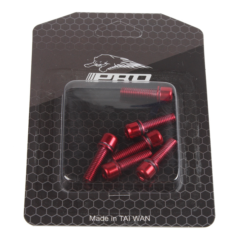 Wholesale IIIPRO MTB Bicycle Handlebar Screws Titaniumplated Colorful