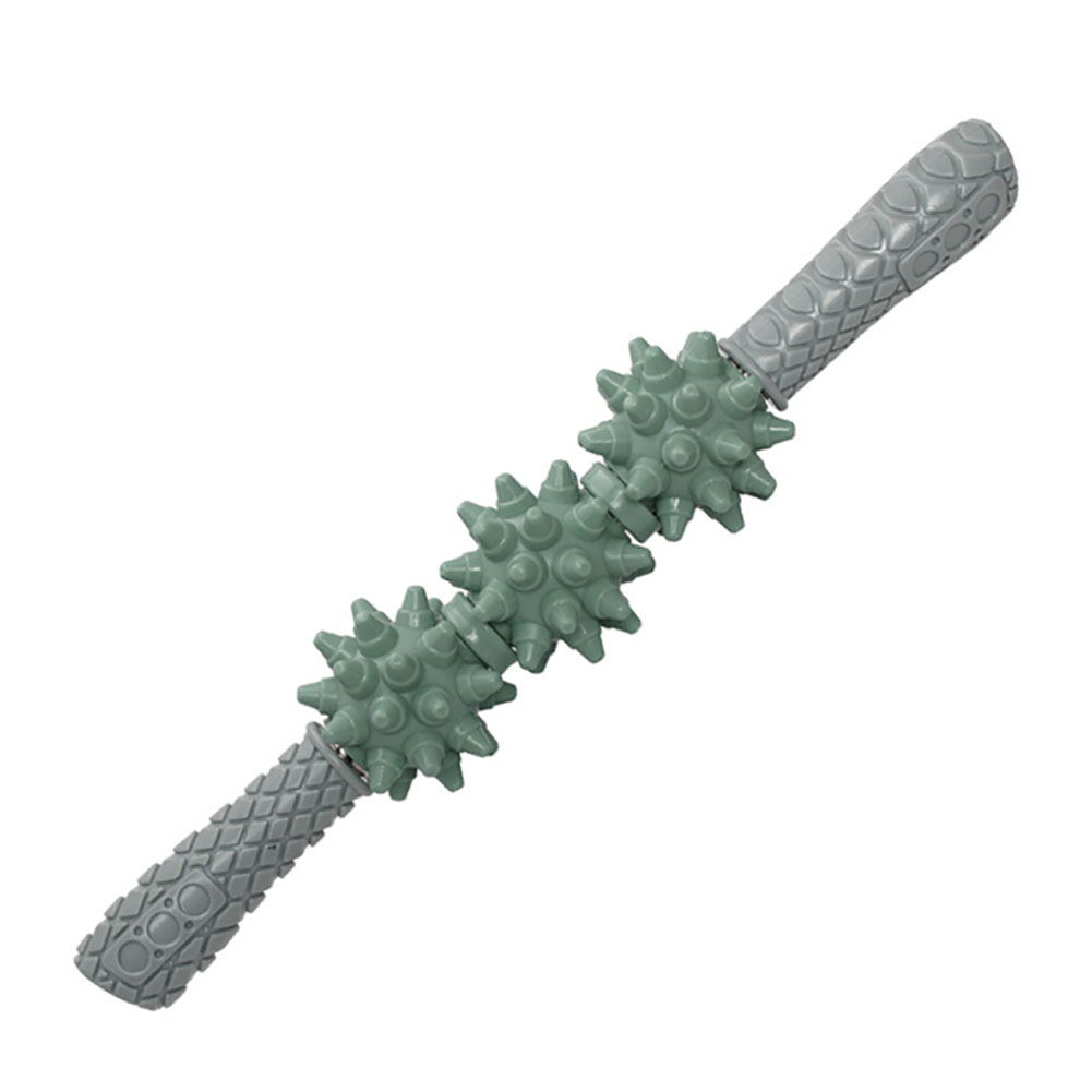 Coolife Fascia Muscle Roller Cellulite Massager Deep Tissue Massage Stick Tools For Neck Leg Back Body green
