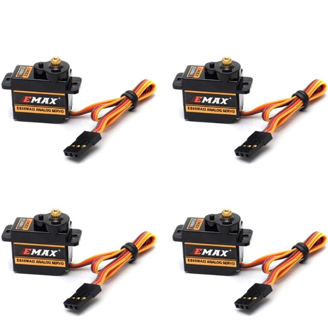 4pcs XEmax ES08MA Analog Metal Micro Servo