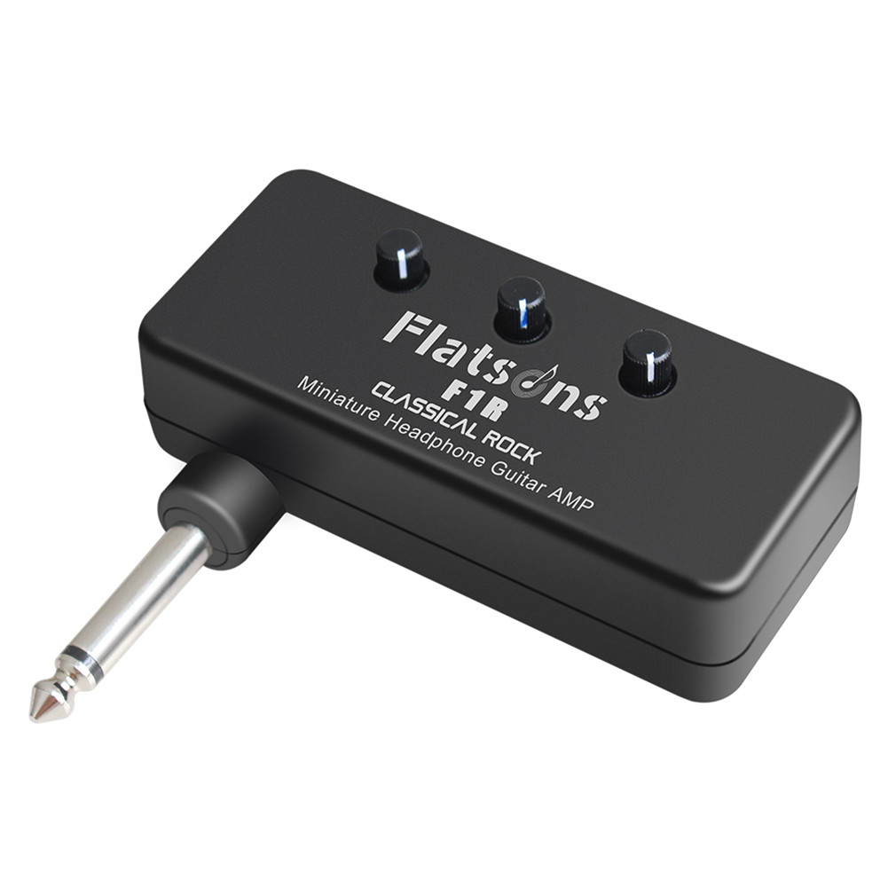 F1R Guitar/Bass Headphone Amplifier 6.35 mm Mini electric guitar Headphone Amplifier black