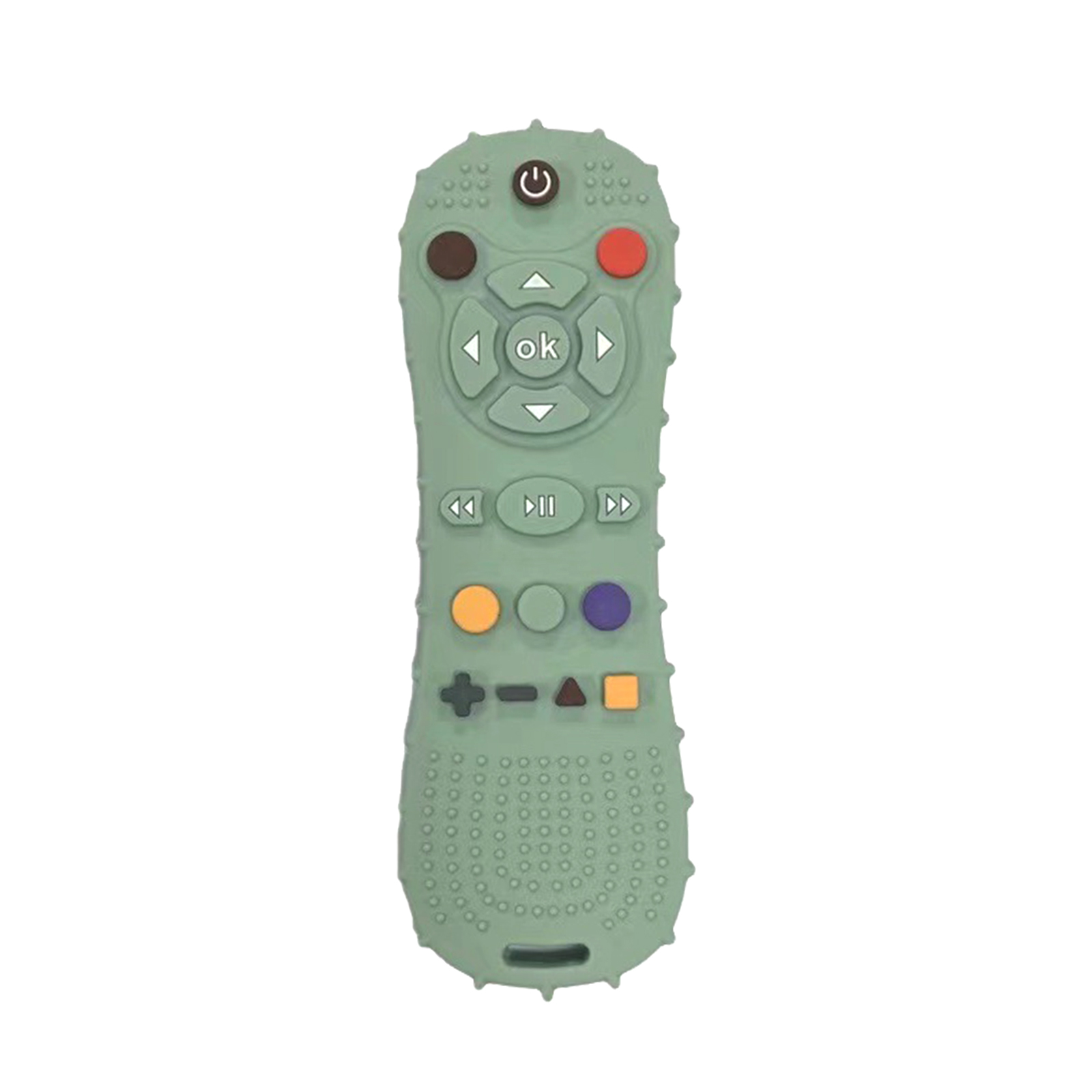 Baby Teething Toys Remote Control Shape Silicone Molar Stick Teether Chew Toys For 3+ Months Infant Toddlers light green