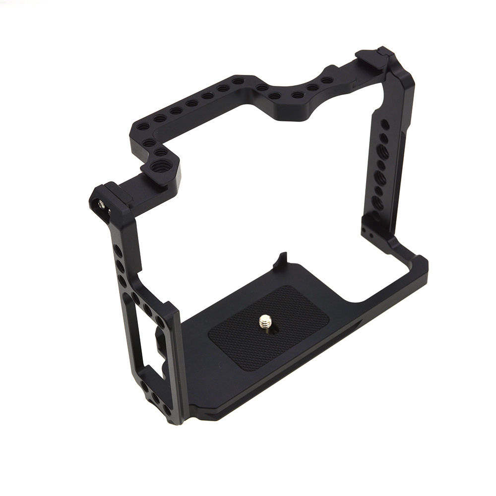 Metal Camera Video Shooting Rig Cage with 1/4'' Screw Holes 3/8'' Screw Holes for Canon 5D Mark II III IV 5Ds black
