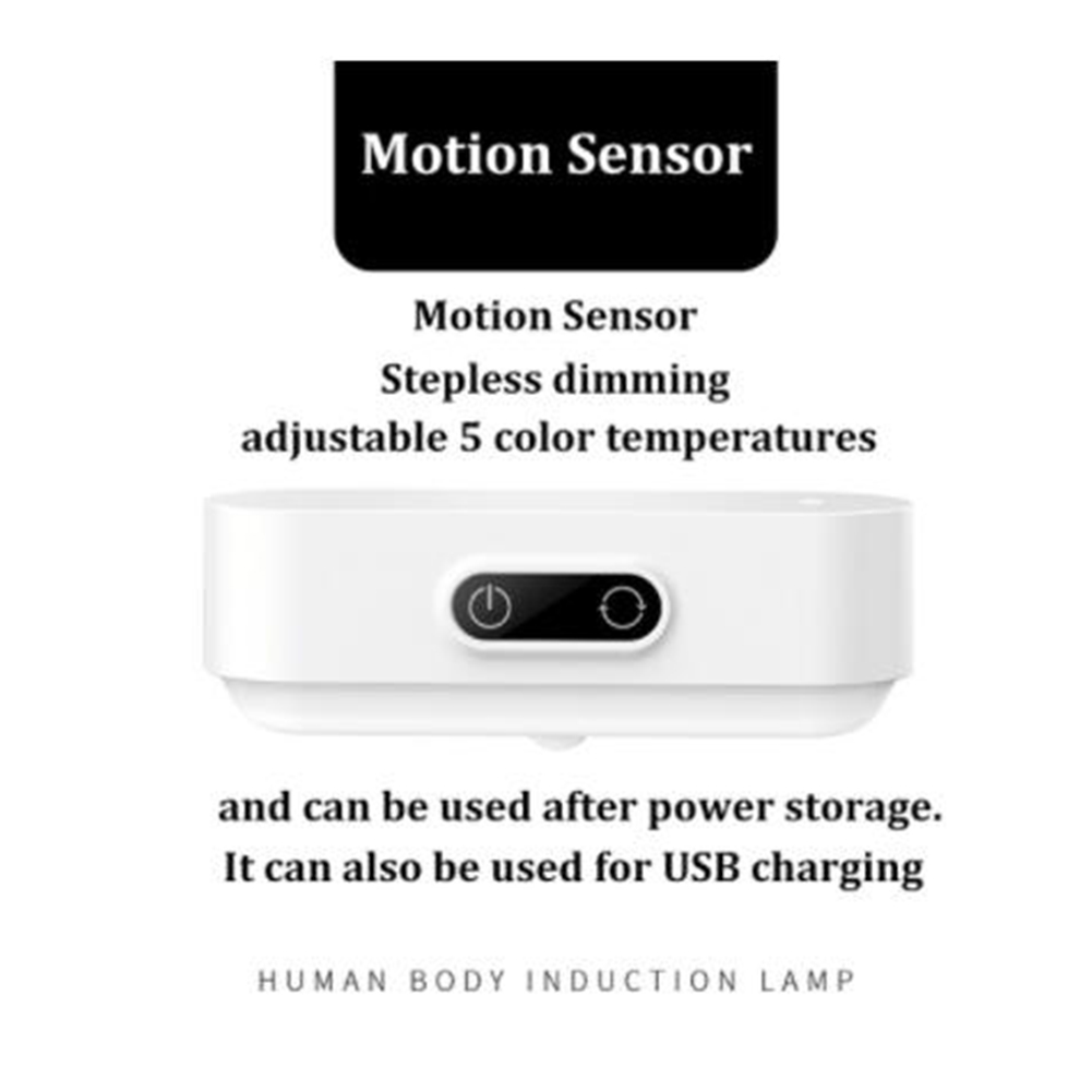Led Motion Sensor Night Light Usb Rechargeable Magnetic Desk Lamp Table Lamp