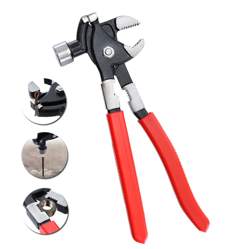 Wholesale 10in Claw Hammer CRV Adjustable Hammer with Clamping Plier