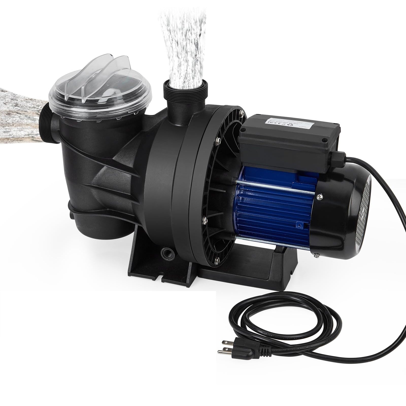US GARVEE 1.6HP Pool Pump Single Speed 1200W/115V 6075GPH Powerful Primming Swimming Pool Pumps