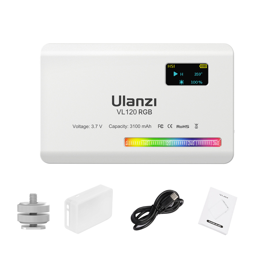 Ulanzi Vl120 RGB Mini Pocket Led Portable Full-color Handheld Lamp 