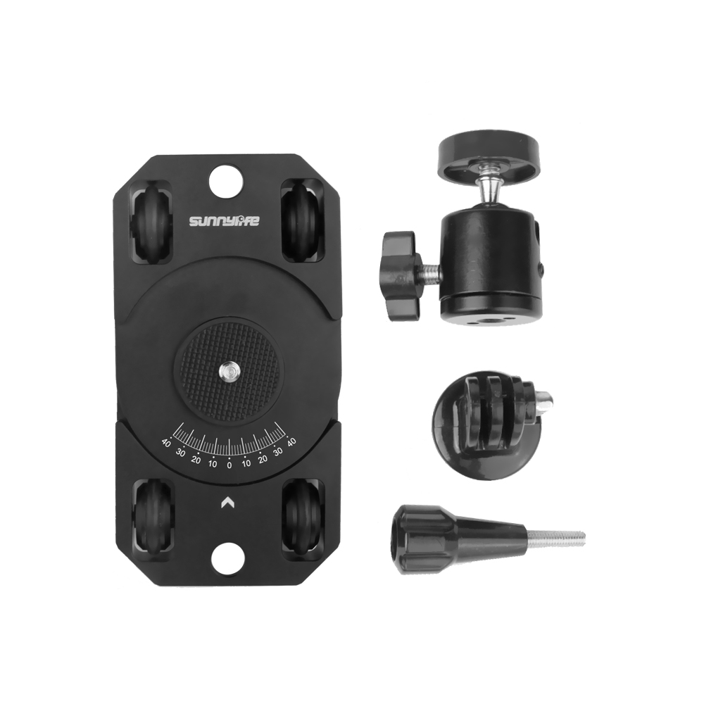 Mini Stabilizer Camera Dolly Metal Bracket for Gopro/OSMO Action/ OSMO Pocket/Insta360 Sports Camera black