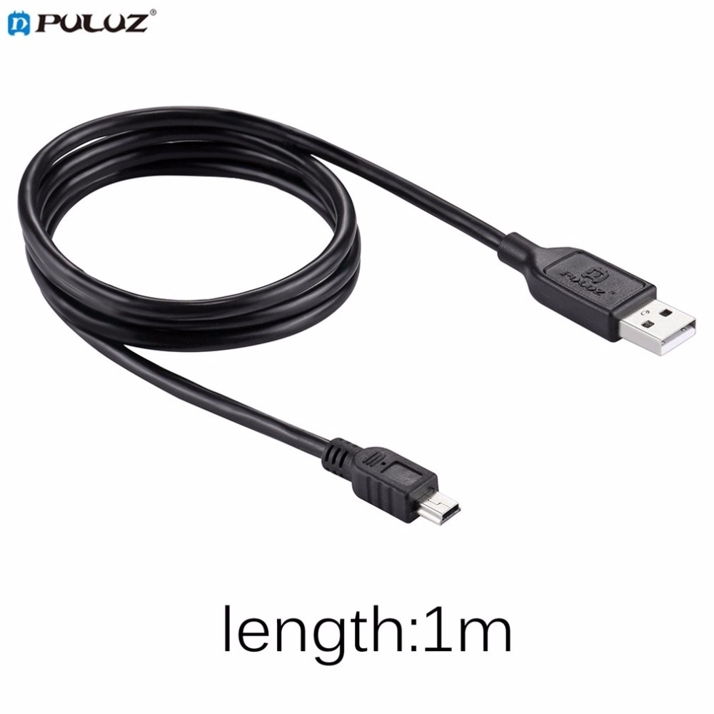 Wholesale Puluz Mini 5 Pin Usb Sync Data Charging Cable For Gopro Hero4 3 Canon Eos 50d 60d 70d 5d2 5d3 Black From China