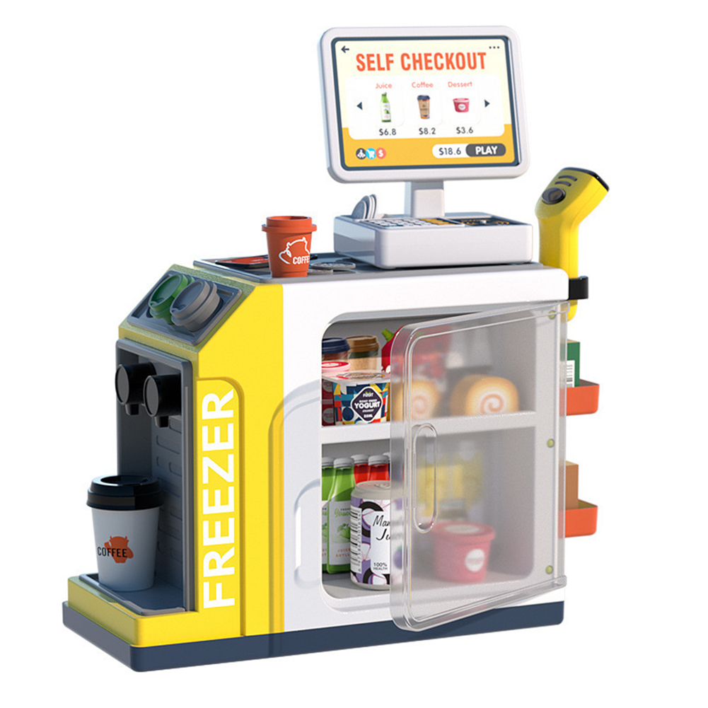 Wholesale Cash Register Playset For Kids Simulation Money Scanner Play