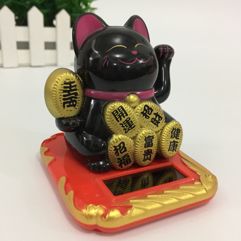 solar powered lucky cat