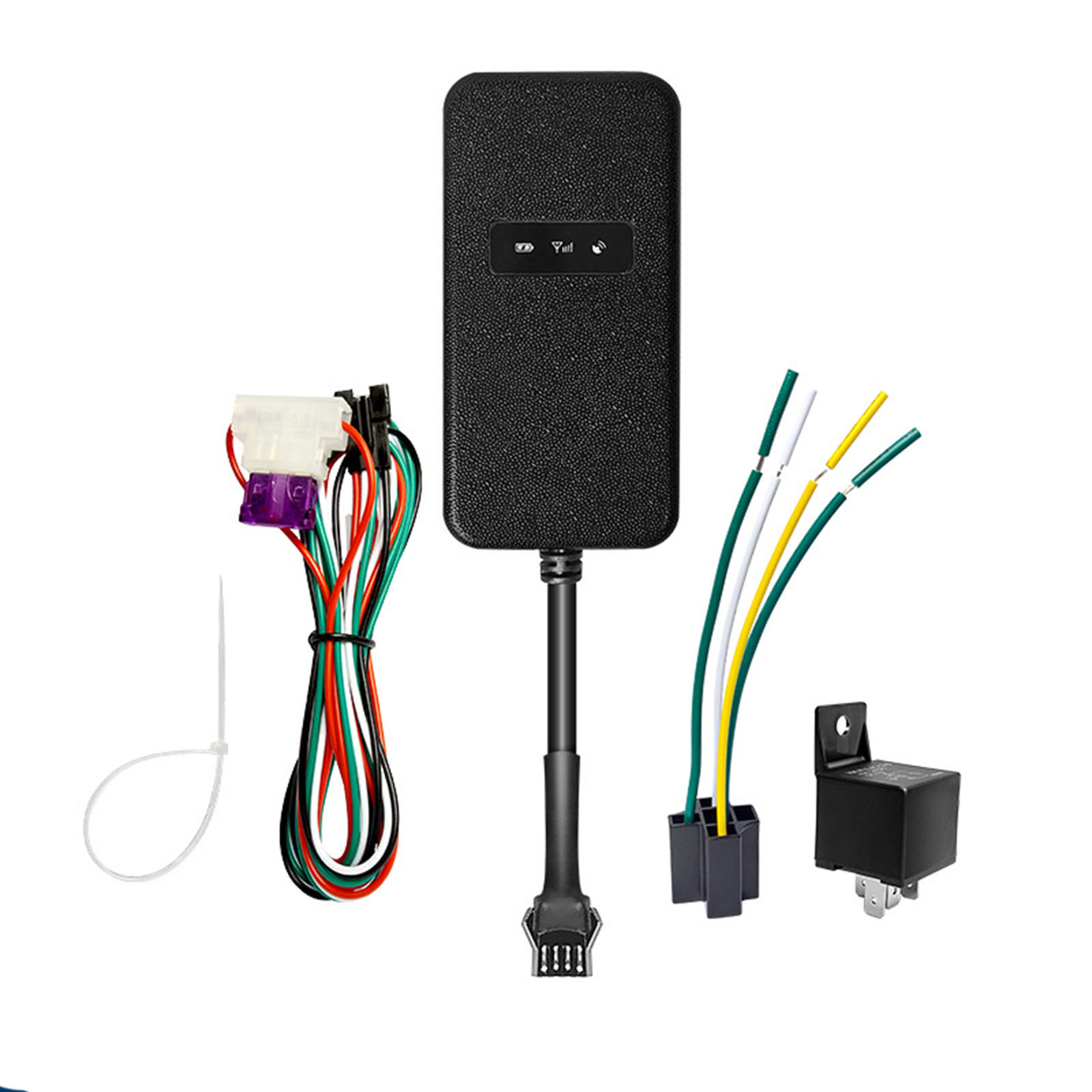 GT003 GPS Tracker GPS Locator For DC9-40V Vehicles, GSM And GPS Dual Antenna Real-time Anti-Theft GPS Tracking Device, Remote Engine Shutdown Control, For Person Location as picture show