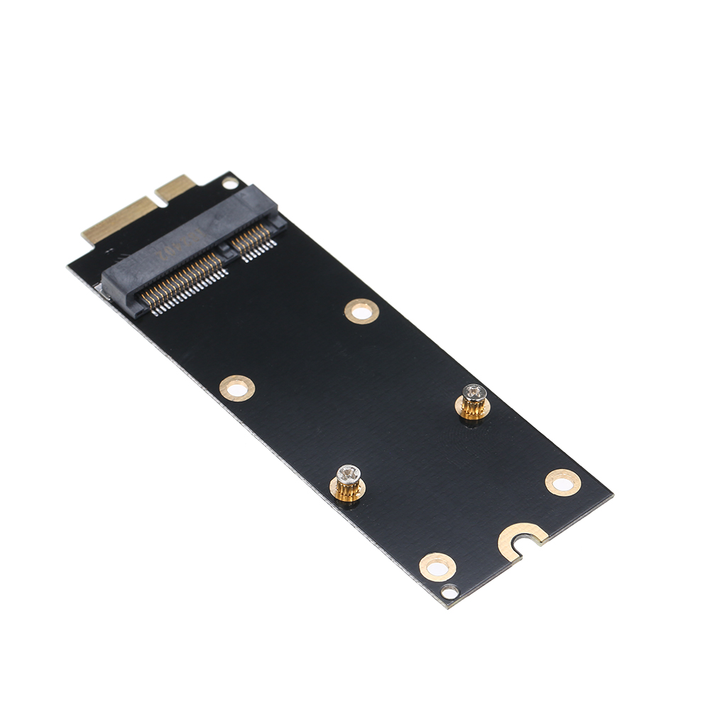 MSATA SSD to 7+17Pin Adapter Card for 2012 Macbook Pro Retina A1425 A1398 Mini PCI-E SATA SSD Converter Card black