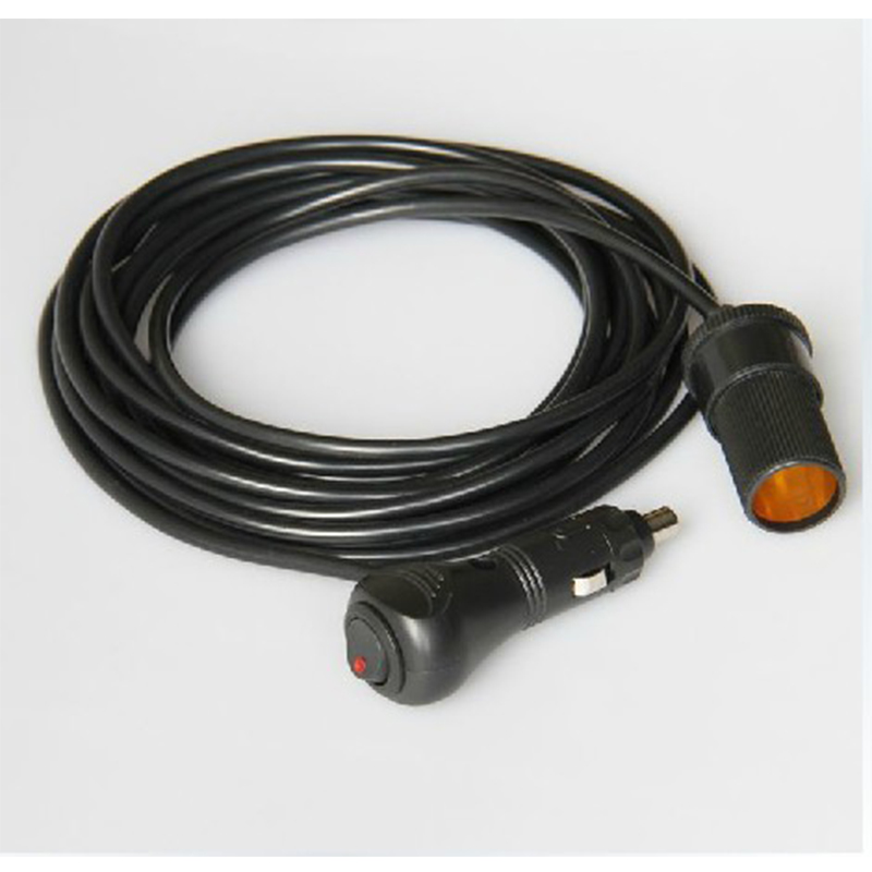 12V 15A Car Cigarette Lighter Socket 3M Extension Cable Auto Charger Power Adapter Outlet