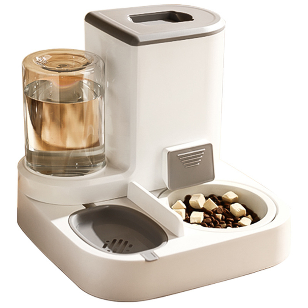 2-in-1 Pet Automatic Feeder Dog Cat Drinking Fountain Water Dispenser Food Bowl Pet Supplies