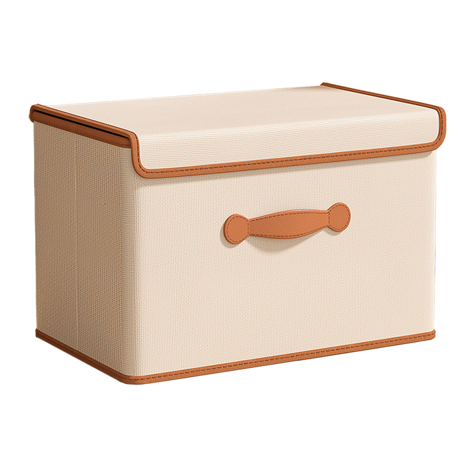 Oxford Cloth Storage Bin With Lid Collapsible Storage Case Foldable Home Nursery Laundry Organizer Clothes Blanket Container Reusable Sustainable Home Storage Box pu leather extra large (66L))