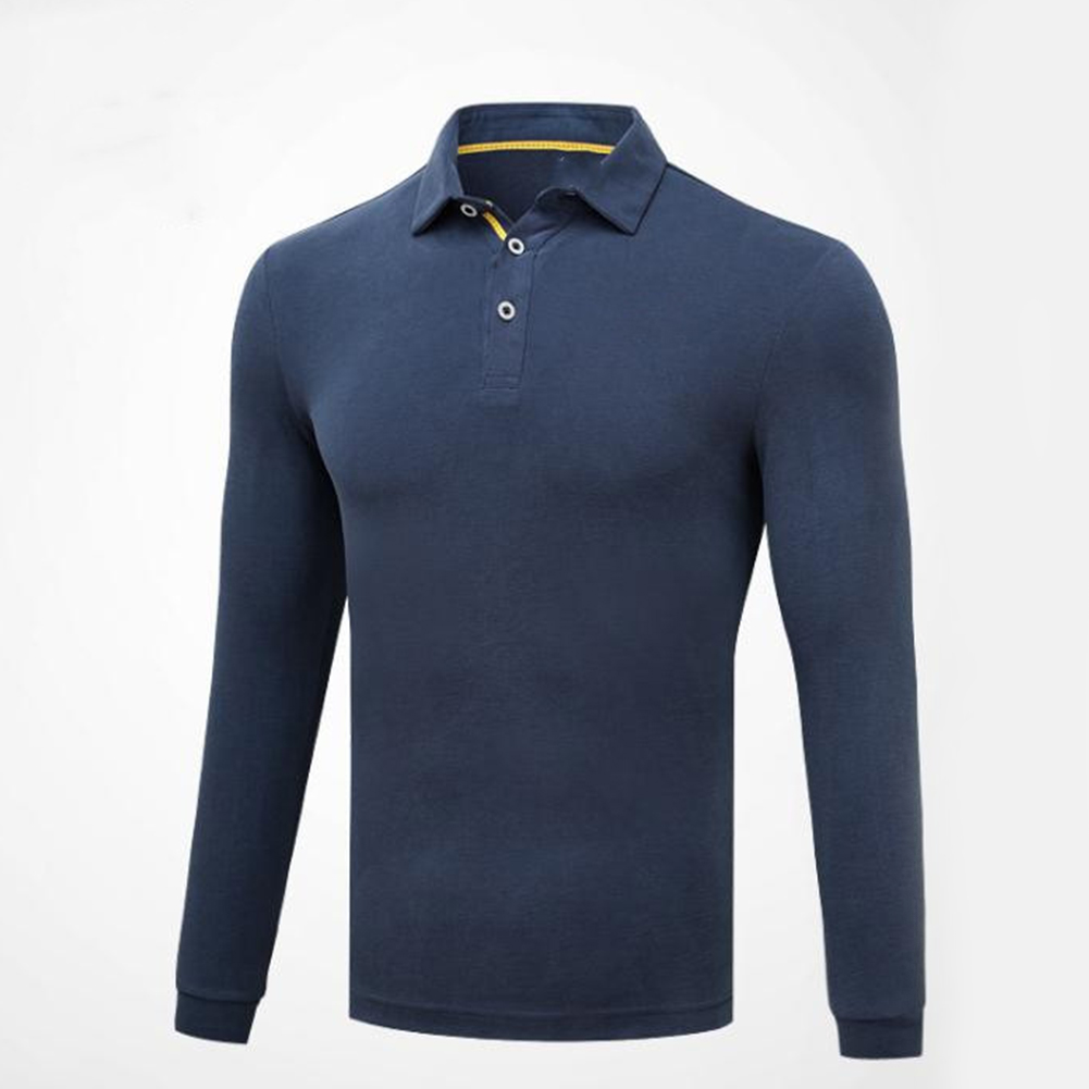 Golf Clothes Male Long Sleeve T-shirt Autumn Winter Clothes for Men YF148 royal blue_XL