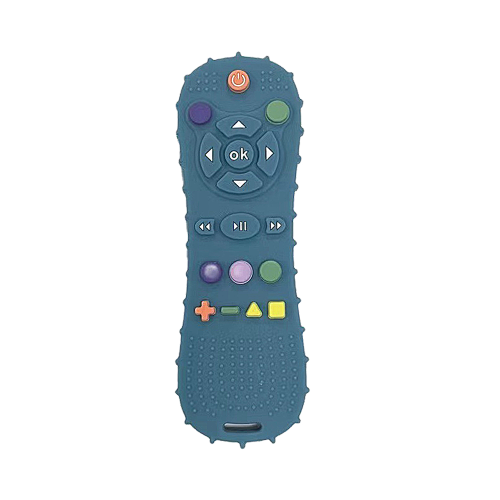 Baby Teething Toys Remote Control Shape Silicone Molar Stick Teether Chew Toys For 3+ Months Infant Toddlers blue