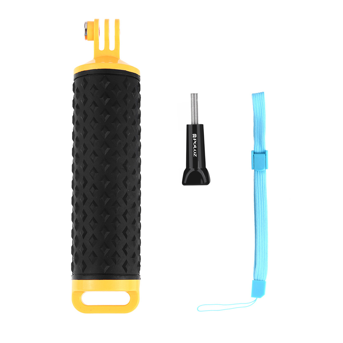 For go pro Waterproof Floating Hand Grip Buoyancy Rod Pole Hero7 6 5 4 for DJI OSMO Action black