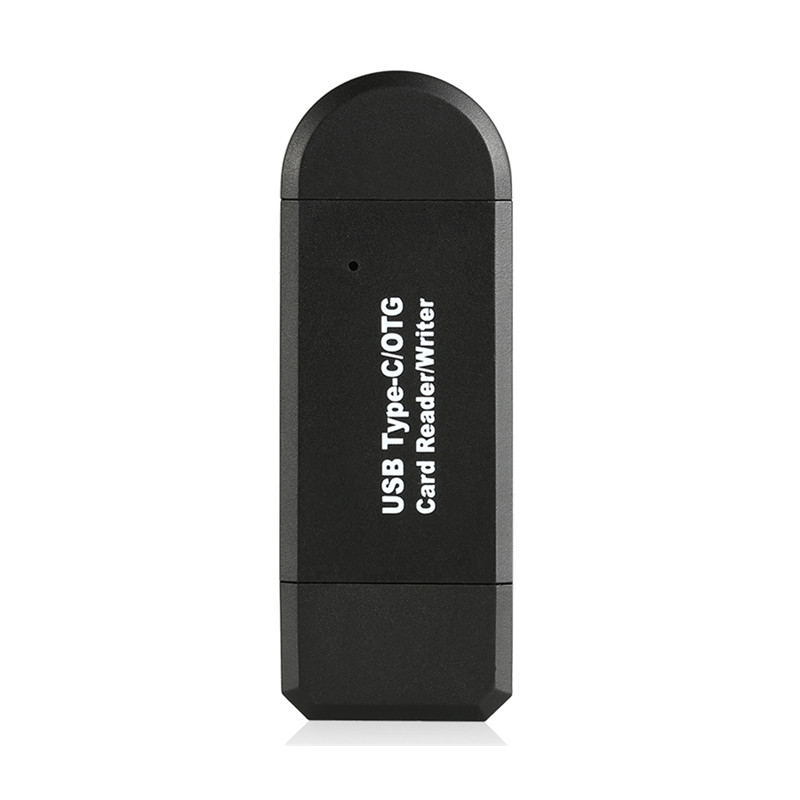 Multifunction Type-C Card Reader USB 2.0 OTG Adapter for Samsung LETV Sony HTC black
