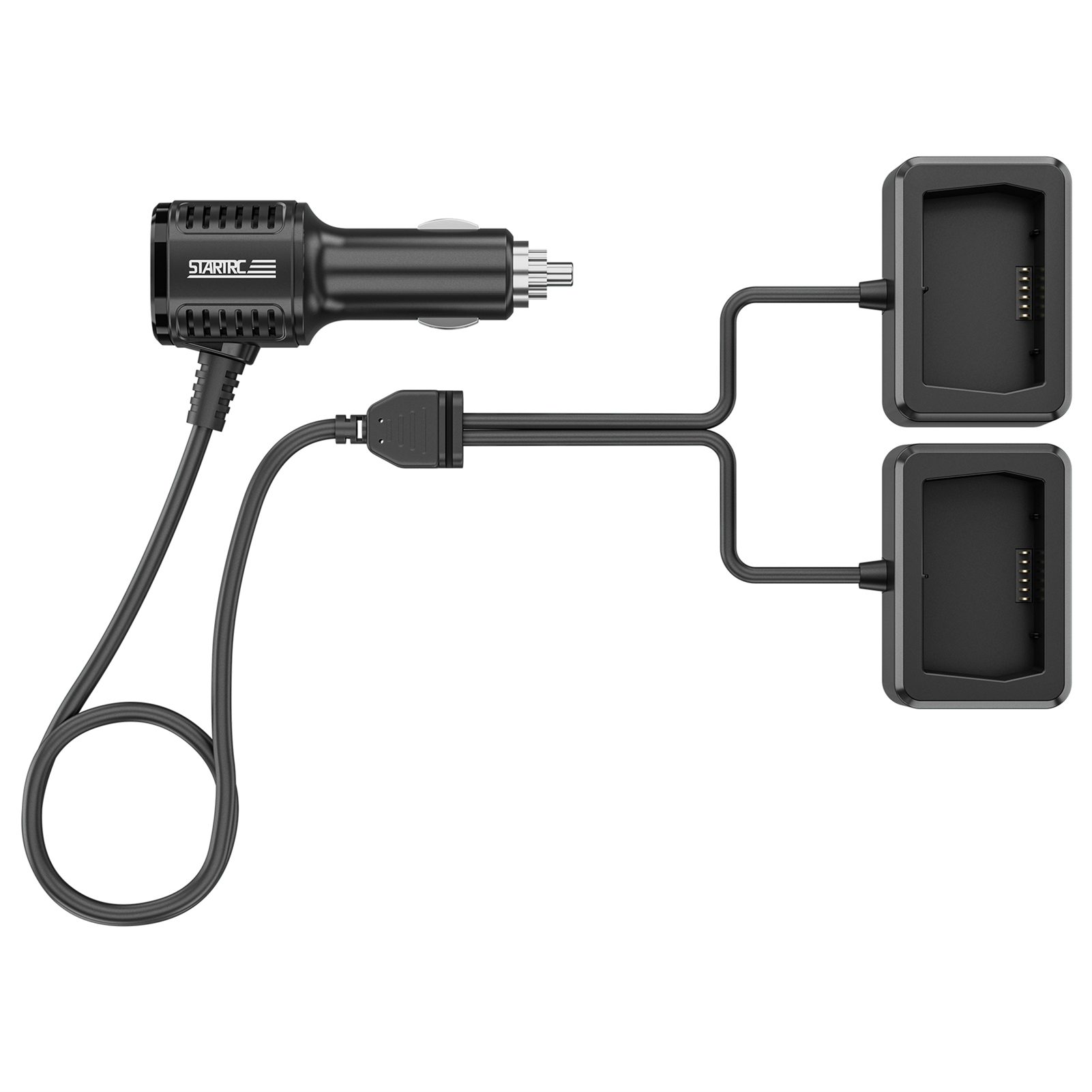 Car Charger Fast Charging USB Charger Intelligent Battery Charging Hub Multifunctional Expansion Charger Compatible For DJI Mini 4 Pro/3/3 Pro Battery Remote Control 1130195